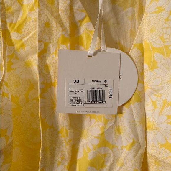 Target x Lisa Marie Fernandez Yellow Floral Sundress Size XS NWT - Picture 3 of 3